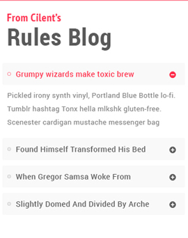 Rules Blog Widget
